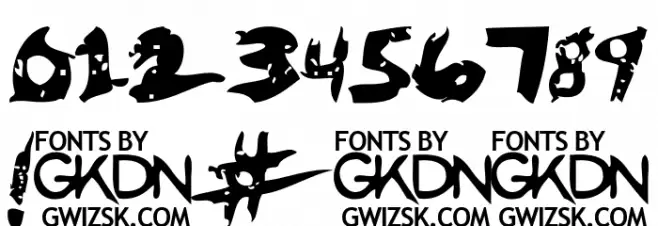 GwizsK Regular Font OTHER CHARS