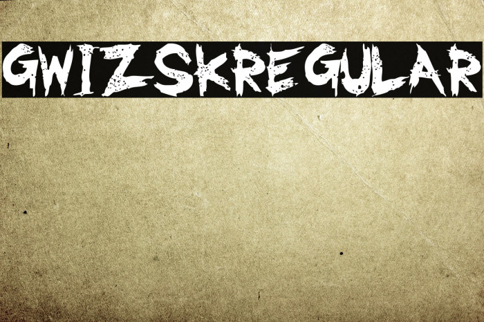 GwizsK-Regular Font examples