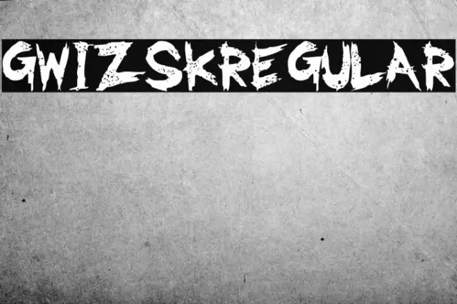 GwizsK-Regular Font examples