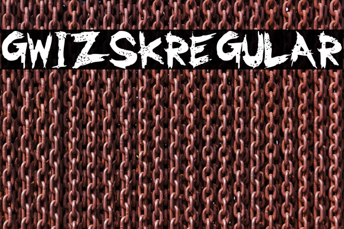 GwizsK-Regular Font examples