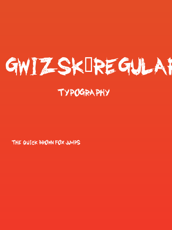 GwizsK-Regular Poster