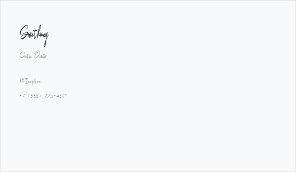 Gwothmey Business Card