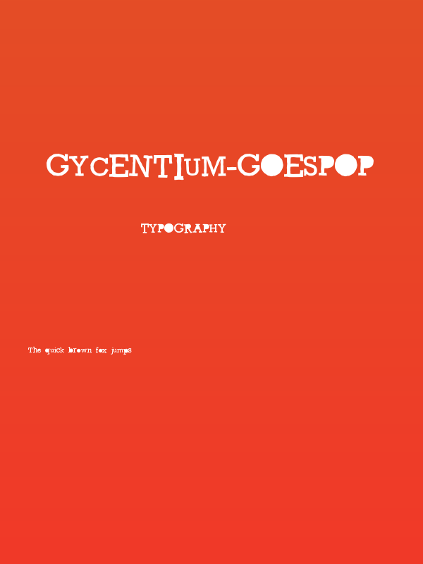 Gycentium-GOESPOP Poster
