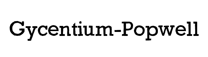 Gycentium-Popwell Font