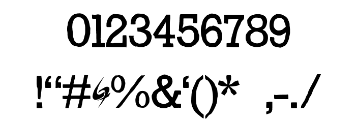 Gycentium-Popwell Font OTHER CHARS