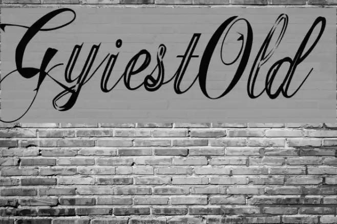 GyiestOld Font examples