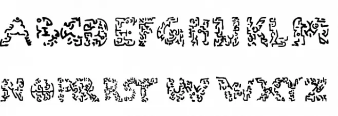 Gylphs of the Ancients Polices MAJUSCULES