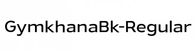GymkhanaBk-Regular  Descarca Fonturi Gratis