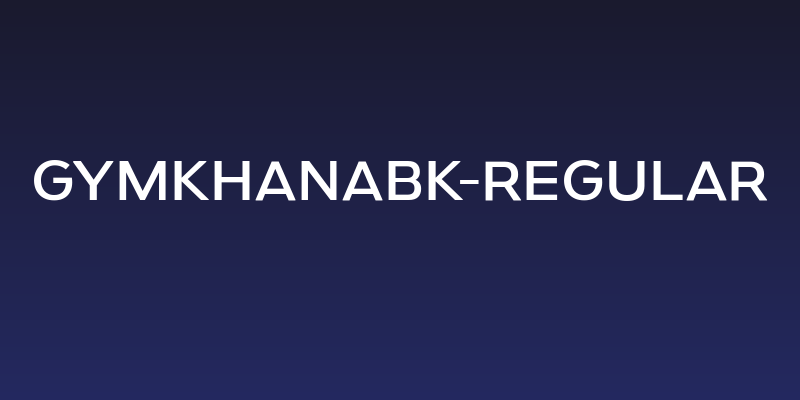 GymkhanaBk-Regular Social Header