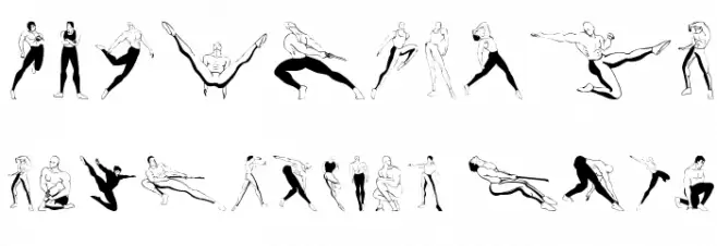 Gymnastics Font OTHER CHARS
