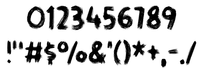 Gymnastik DEMO Regular Font OTHER CHARS