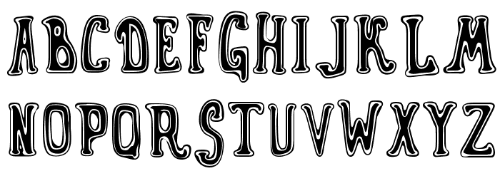 Gyn Toons Font LOWERCASE