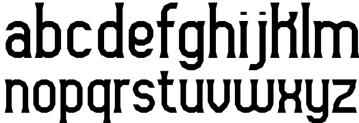 Gyneric BRK Font LOWERCASE