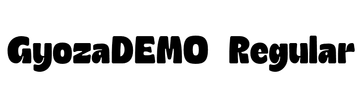 GyozaDEMO-Regular Font