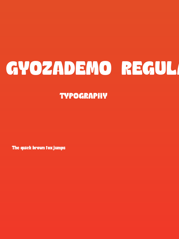 GyozaDEMO-Regular Poster