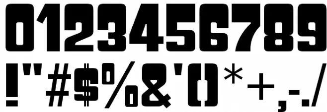 GyparodyHv-Regular Font OTHER CHARS