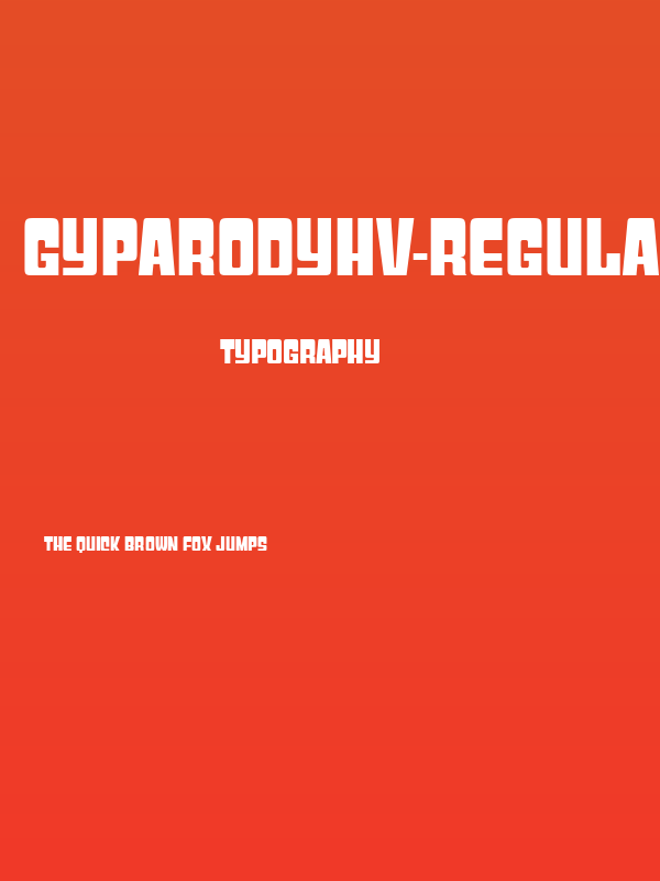GyparodyHv-Regular Poster