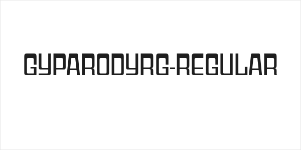 GyparodyRg-Regular Logo