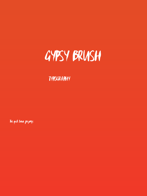 Gypsy Brush Poster