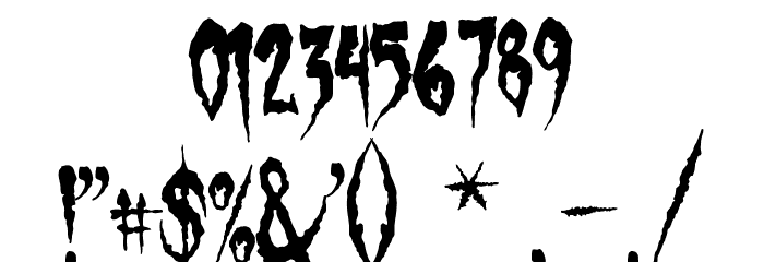 Gypsy Curse Font OTHER CHARS