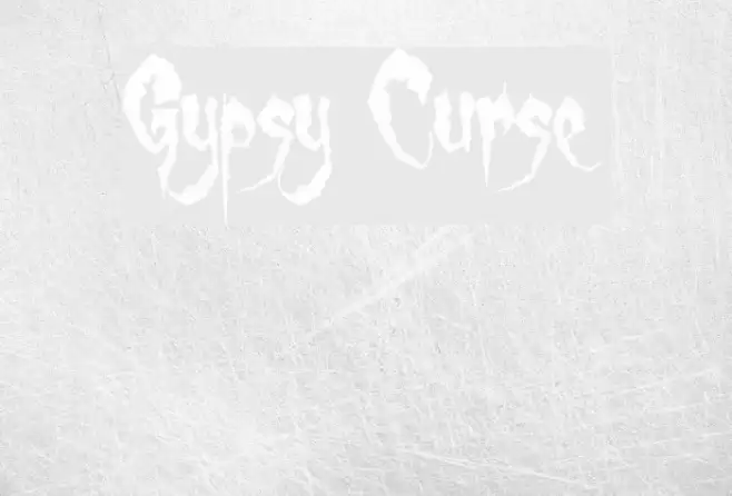 Gypsy Curse Schriftart examples