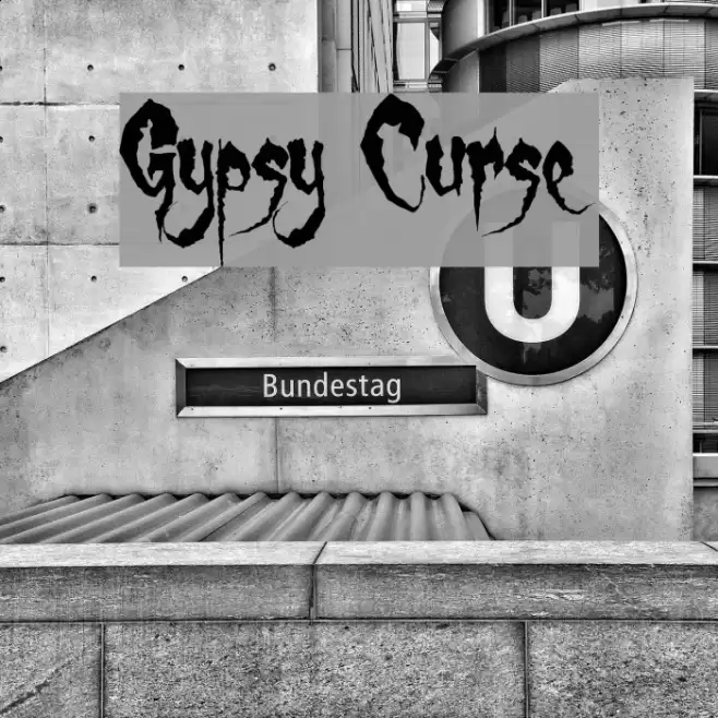 Gypsy Curse Schriftart examples