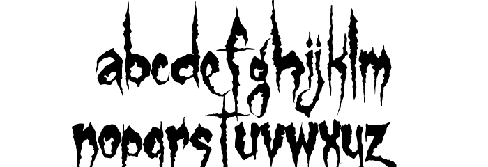 Gypsy Curse Font LOWERCASE