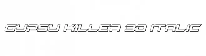 Gypsy Killer 3D Italic 