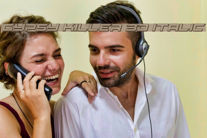 Gypsy Killer 3D Italic Example 2
