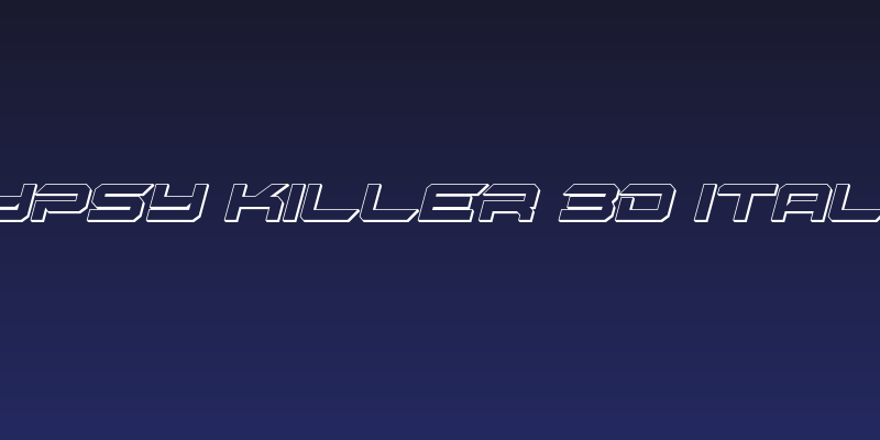 Gypsy Killer 3D Italic Social Header