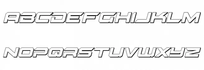 Gypsy Killer 3D Italic خط أحرف صغيرة