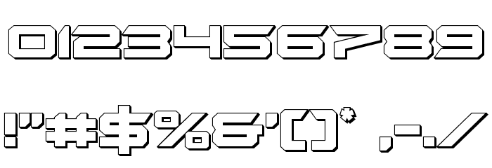 Gypsy Killer 3D Regular Font OTHER CHARS