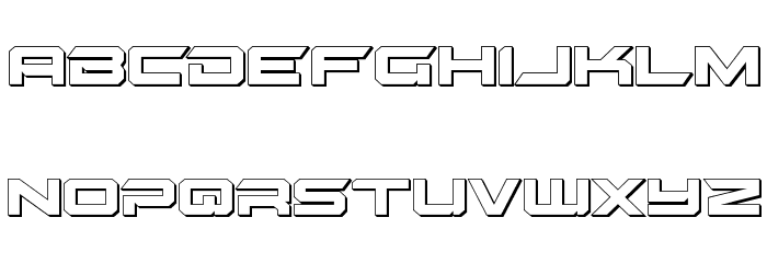 Gypsy Killer 3D Regular Font LOWERCASE