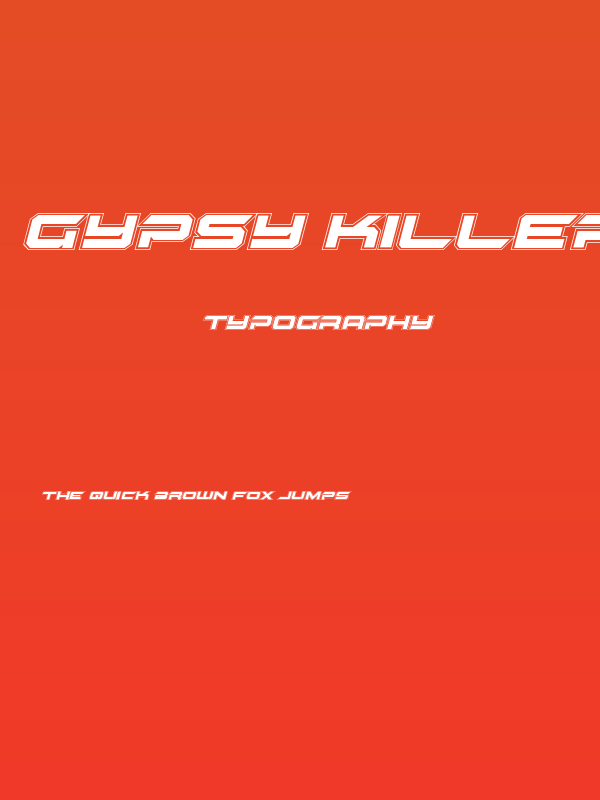 Gypsy Killer Academy Italic Poster