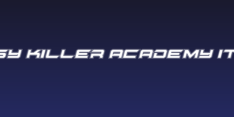 Gypsy Killer Academy Italic Social Header