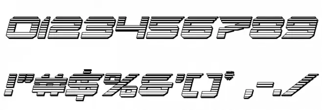 Gypsy Killer Chrome Italic Font OTHER CHARS