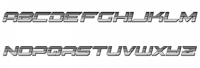 Gypsy Killer Chrome Italic Fonte MAIÚSCULAS