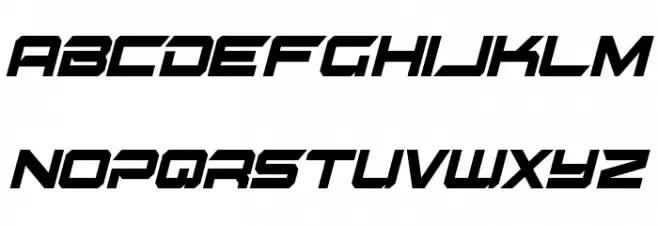 Gypsy Killer Condensed Italic Polices MAJUSCULES