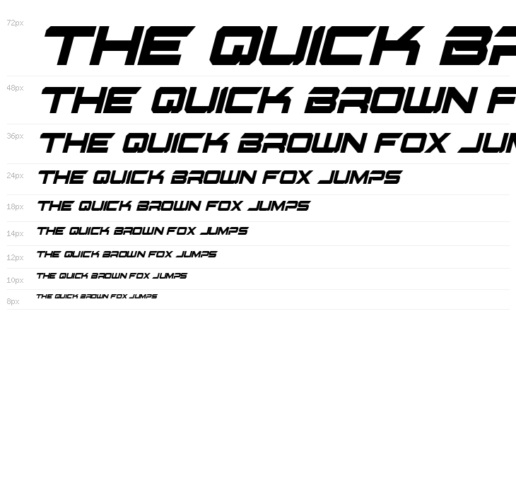 Gypsy Killer Condensed Italic Waterfall