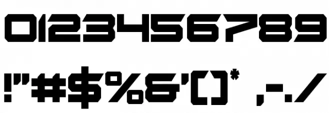 Gypsy Killer Condensed Font OTHER CHARS