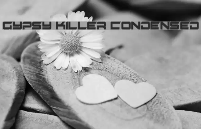 Gypsy Killer Condensed Font examples