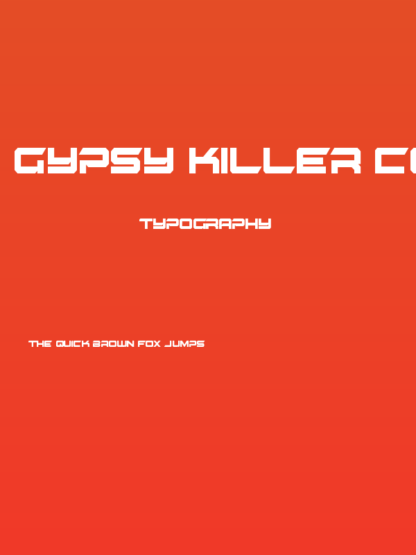 Gypsy Killer Condensed Poster