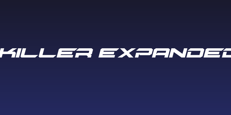 Gypsy Killer Expanded Italic Social Header