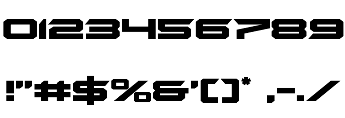 Gypsy Killer Expanded Font OTHER CHARS