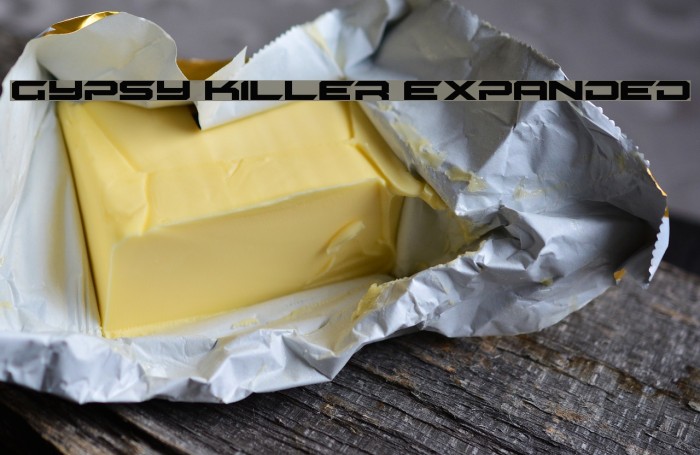 Gypsy Killer Expanded Font examples