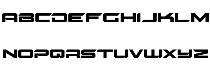 Gypsy Killer Expanded Font LOWERCASE