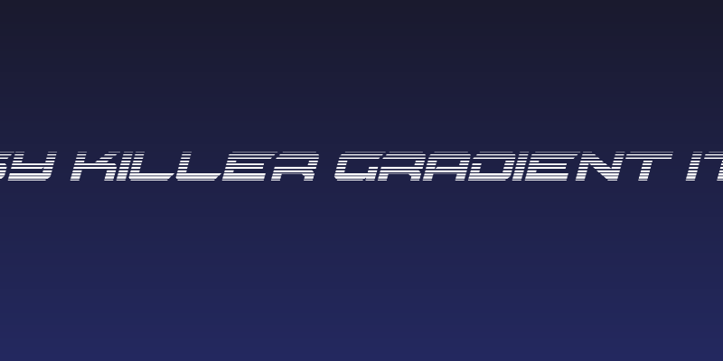 Gypsy Killer Gradient Italic Social Header