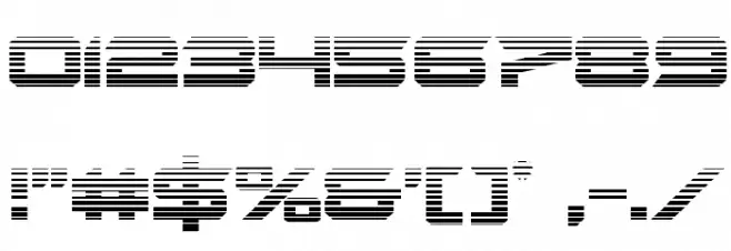 Gypsy Killer Gradient Regular Font OTHER CHARS