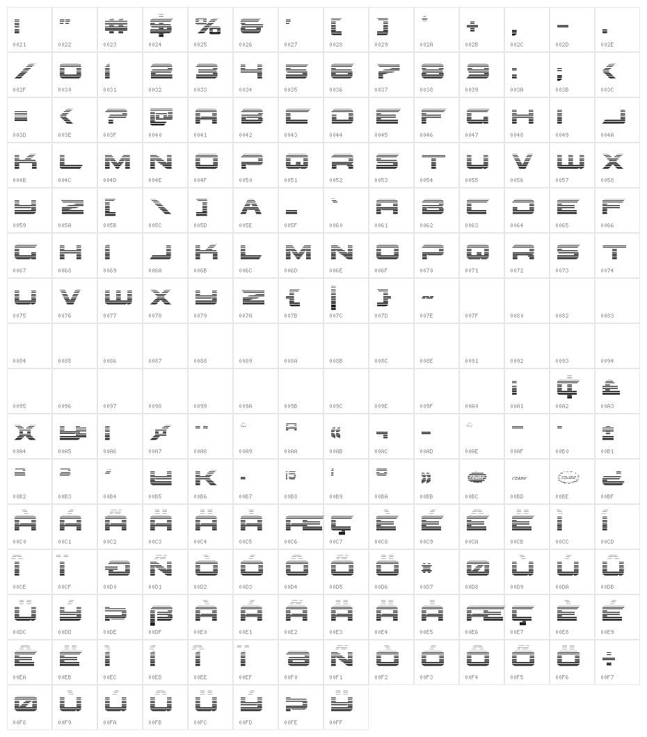 Gypsy Killer Gradient Regular Character Map
