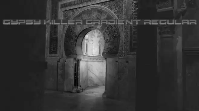 Gypsy Killer Gradient Regular Font examples